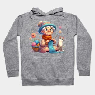 Cute Knitting Granny Hoodie